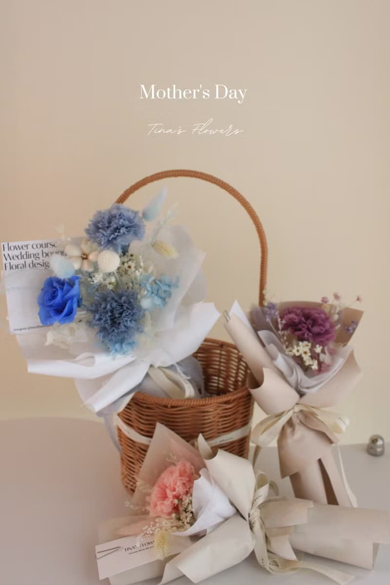 永生康乃馨花束 永生母親節花束