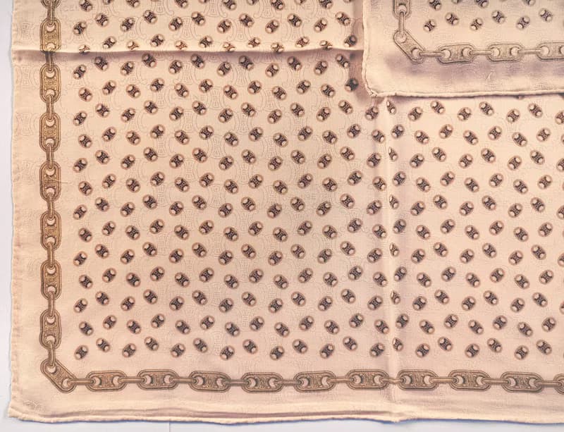 Celine Vintage Scarf Monogram Logo 23 x 22 inches 赛琳