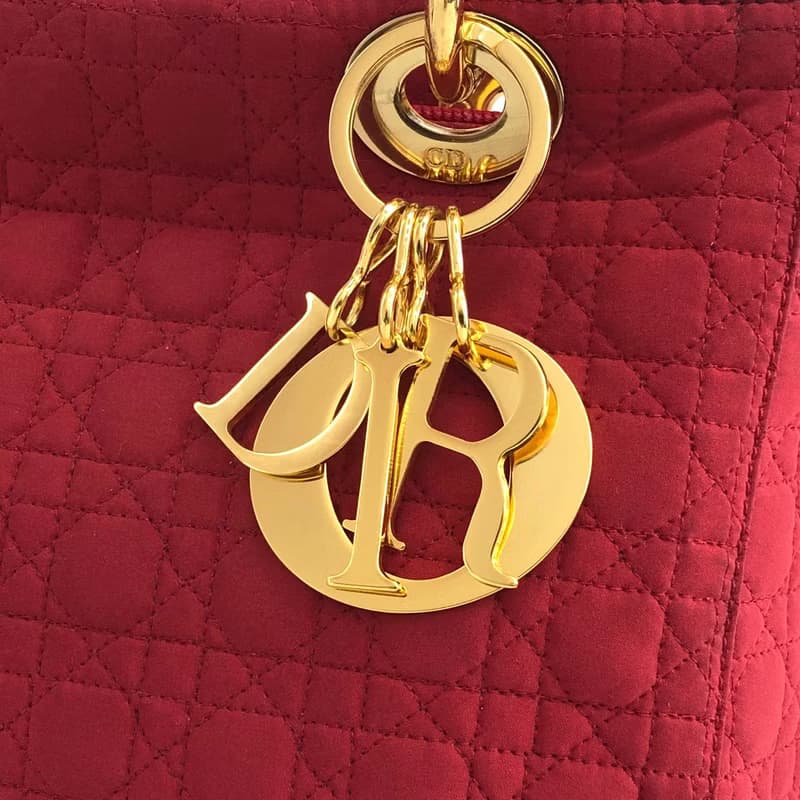 【 日本直送　名牌中古包 】Christian Dior クリスチャン ディオール カナージュ ハンドバッグ レッド ナイロン vintage cstet8