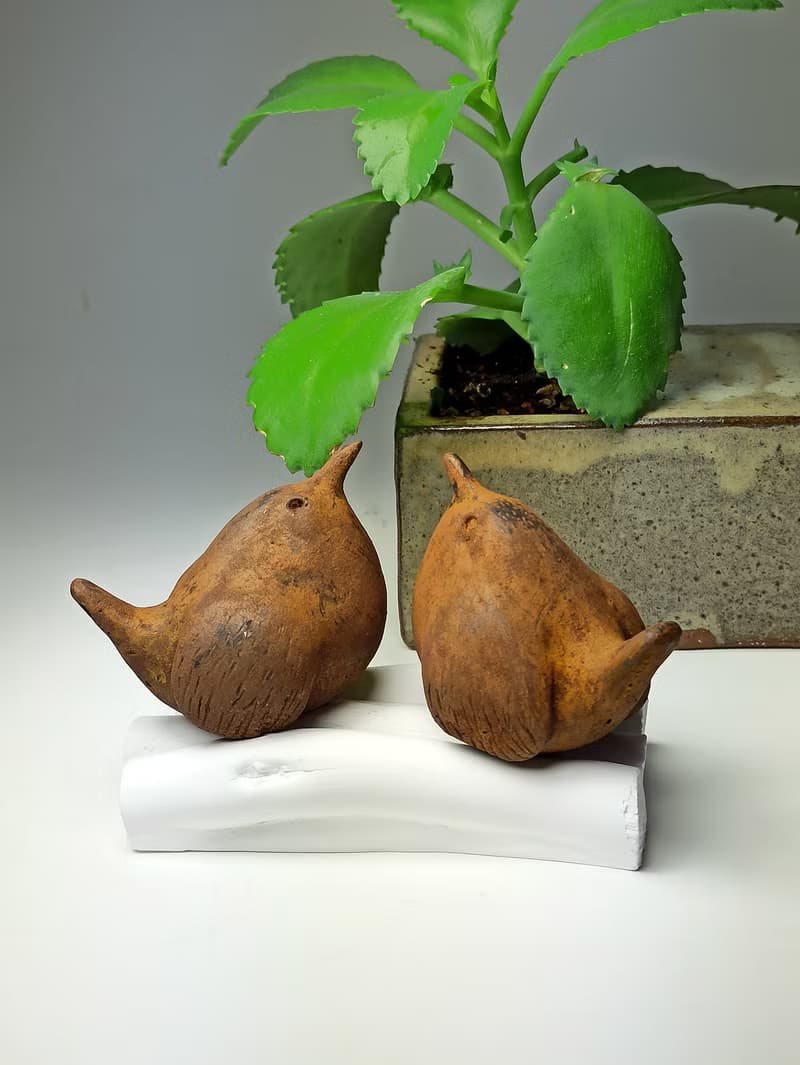 情人節禮物/麻雀擴香石(鏽化處理)-交換禮物 聖誕禮物 療癒.小鳥