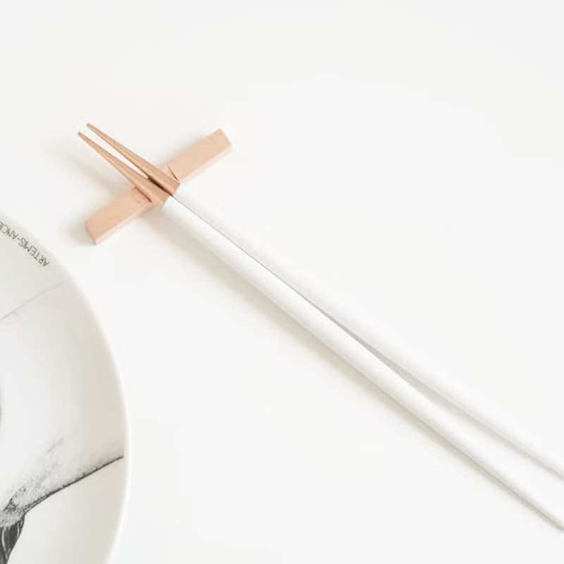 葡萄牙Cutipol GOA系列白玫瑰金22.3cm筷組