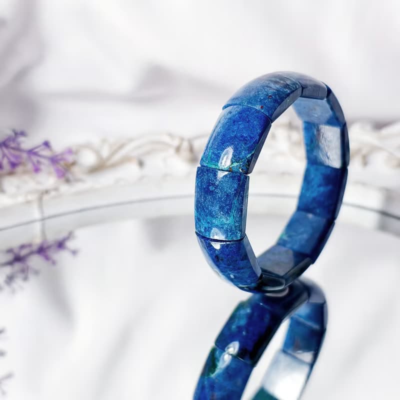 頂級鳳凰石 藍銅礦 松石 招財 收藏 鐲形手排 手鍊 單品 禮物