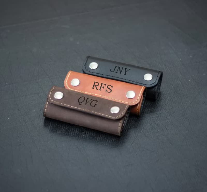 Personalized leather luggage handle wrap, luggage cover, grip bag,