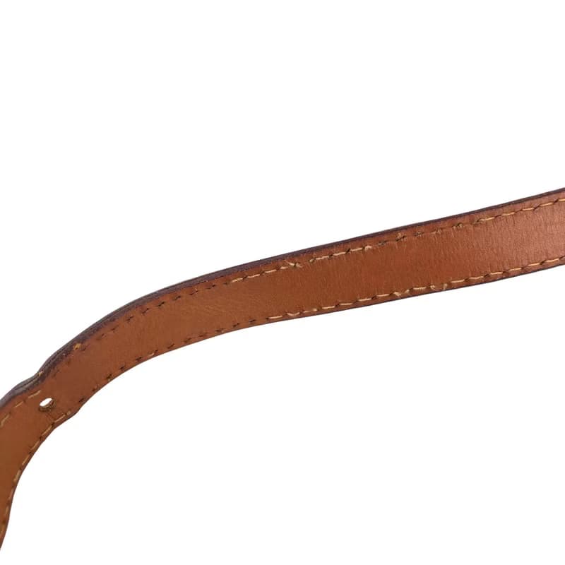 【 日本直送　名牌中古包 】CELINE セリーヌ マカダム ショルダーバッグ ブラウン ブラゾン型押し PVC/レザー vintage オールド ix2eki