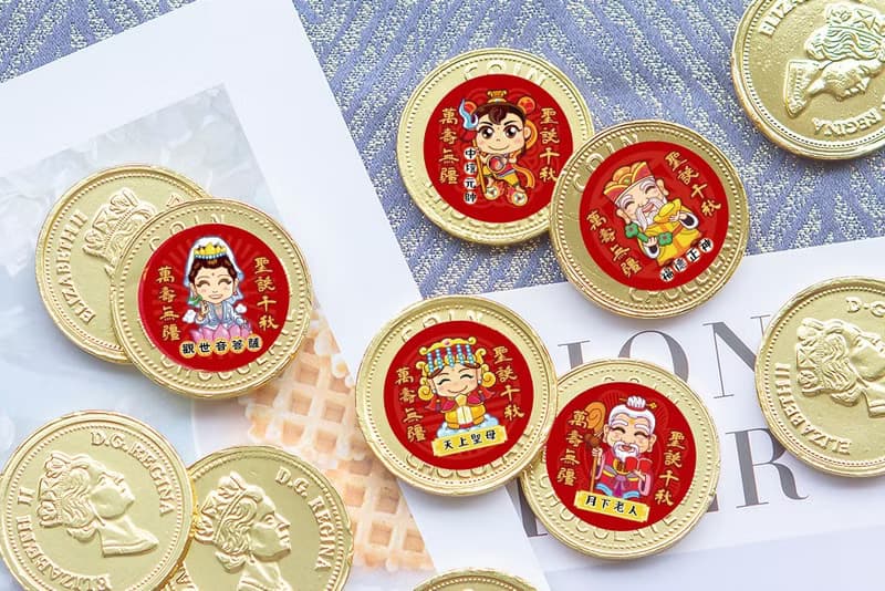 Q版神明祝壽 單包裝女王金幣巧克力 中壇元帥 媽祖 土地公 可愛
