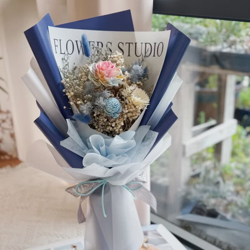 彩色索拉 乾燥花束. 情人節.七夕.父親節.節日送禮