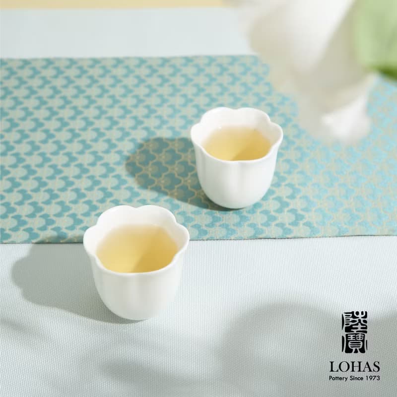 陸寶 吉相伴茶組 天青色 1壺1海6杯+壺承 茶具組
