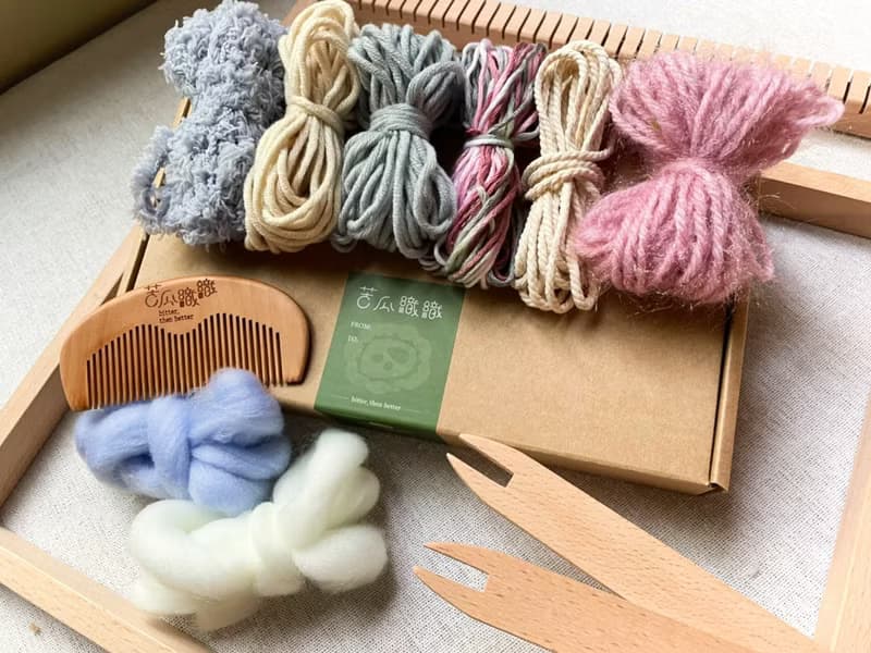 【體驗】【線上】基礎 | 手作梭織大掛畫 含原木織板及工具材料 教學影片