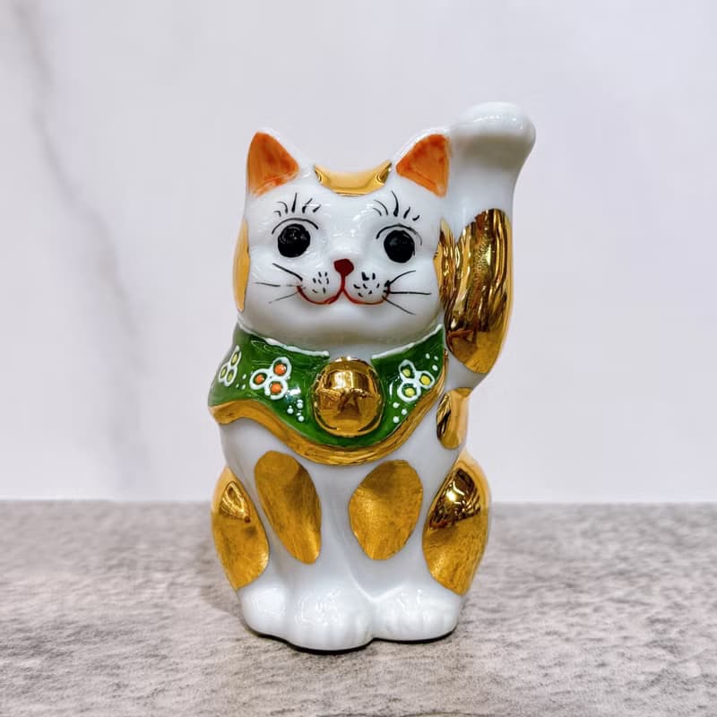【金翠招福】日本九谷燒招財貓 | 金盛2.8號