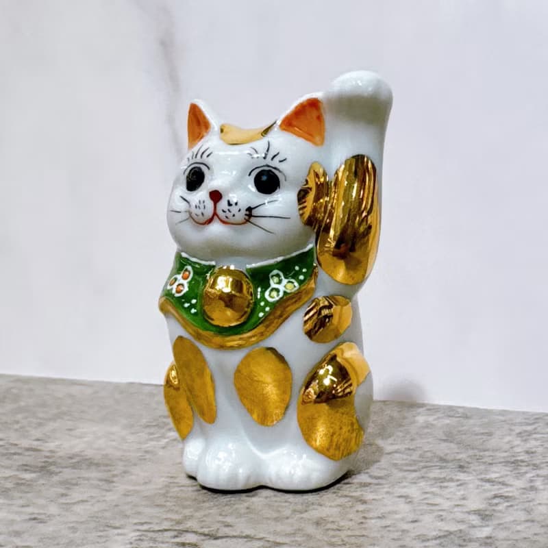 【金翠招福】日本九谷燒招財貓 | 金盛2.8號