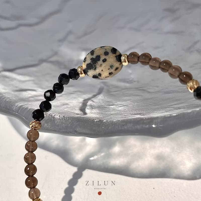 │輕奢│斑點石物語 • 天然石 • 寶石手鍊 • 14K注金 • 包金