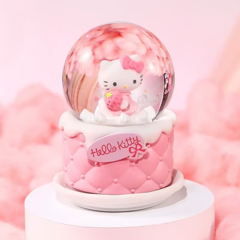 Hello Kitty 公主生日Party 水晶球音樂盒生日聖誕交換禮物三麗鷗