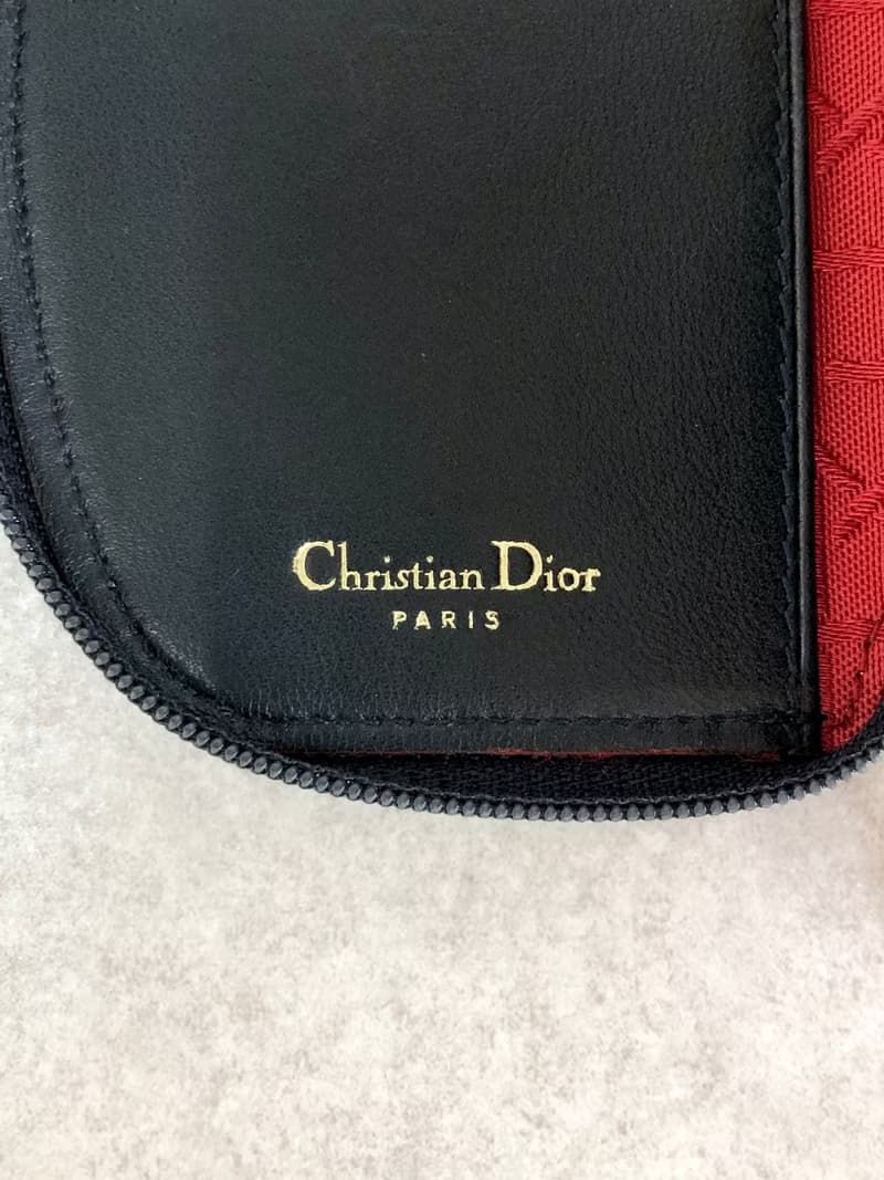 【 日本直送　名牌中古包 】Christian Dior クリスチャン ディオール カナージュ キーケース ブラック ナイロン vintage u2kyvi