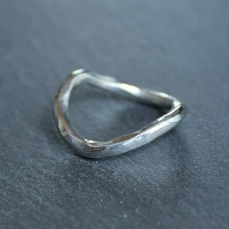 錫×銀環 線錘擊錫環變形