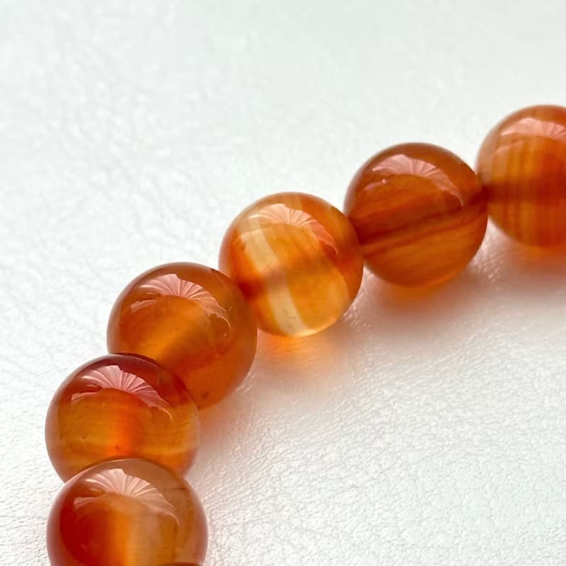 【巨蟹獅子座|7月】紅瑪瑙馬蹄螺手鏈 正面能量 鎮定自信安穩睡眠