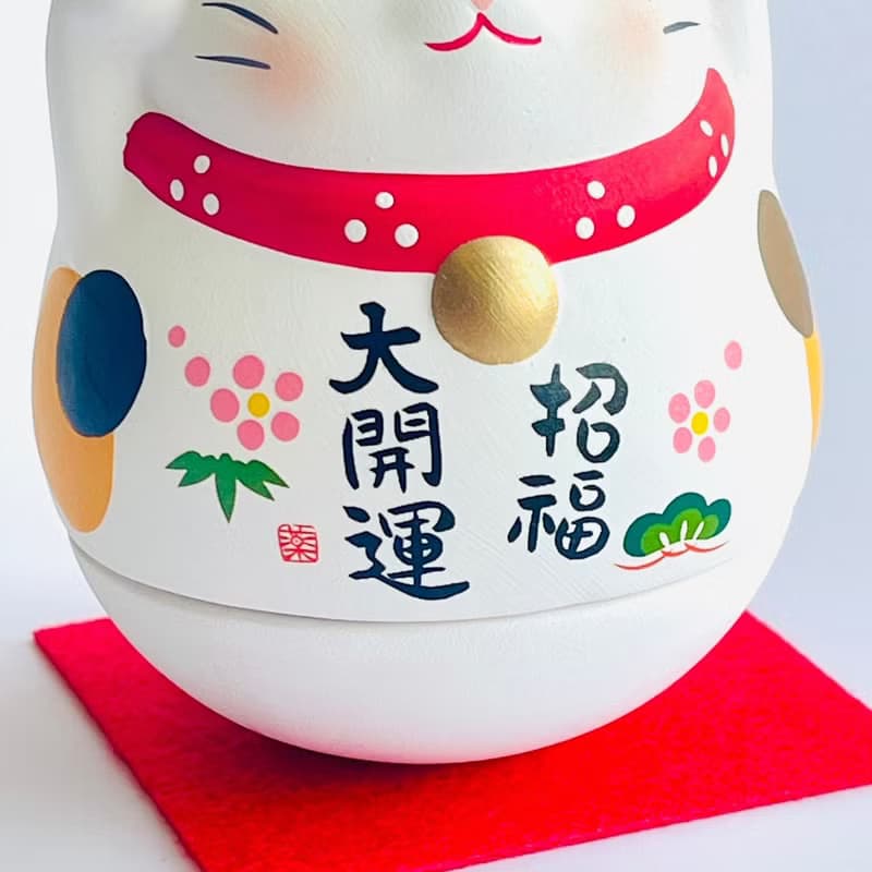 瀨戶燒藥師窯-招福大開運 搖搖招財貓-三花貓/虎斑貓