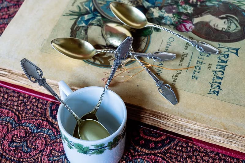 銀鍍金新藝術濃縮咖啡匙 - 西洋古董