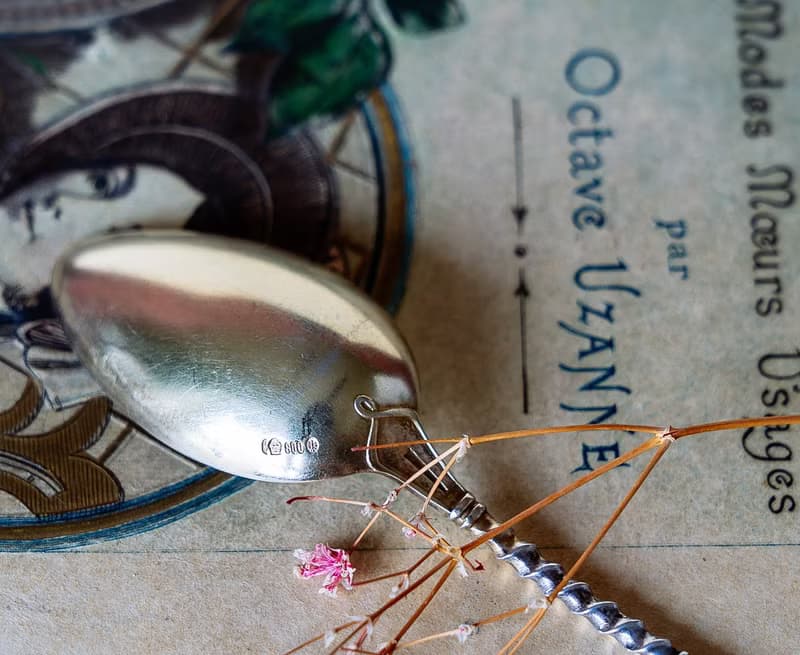 銀鍍金新藝術濃縮咖啡匙 - 西洋古董