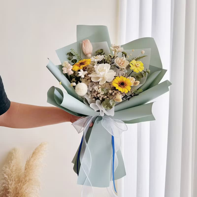 致青春 永生太陽花 畢業花束