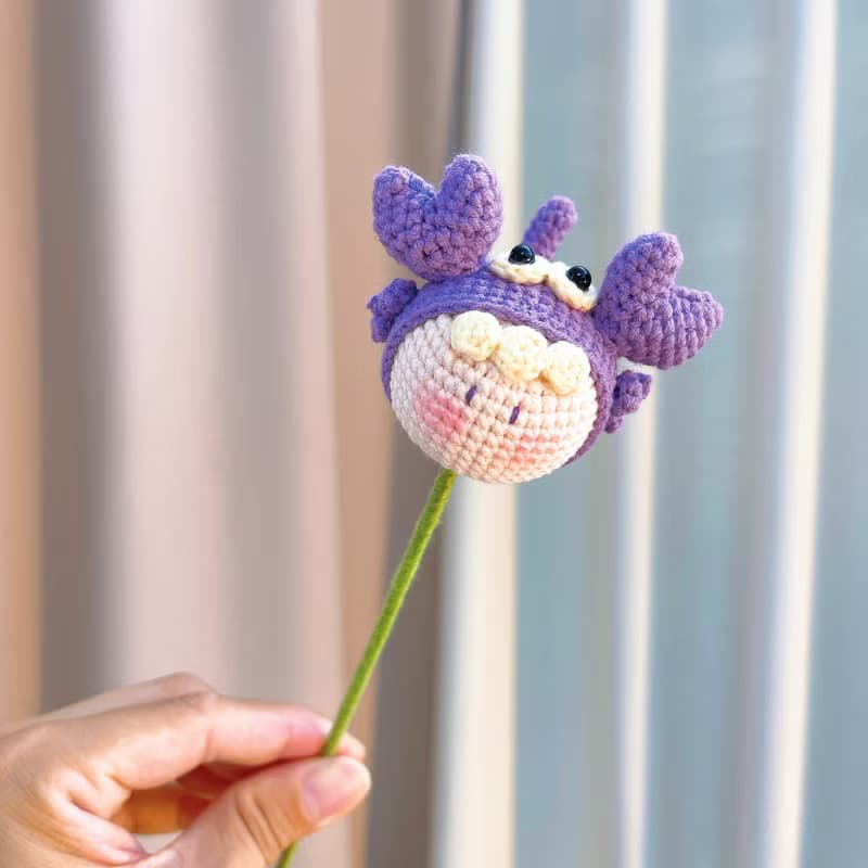 天蠍座鉤織花束