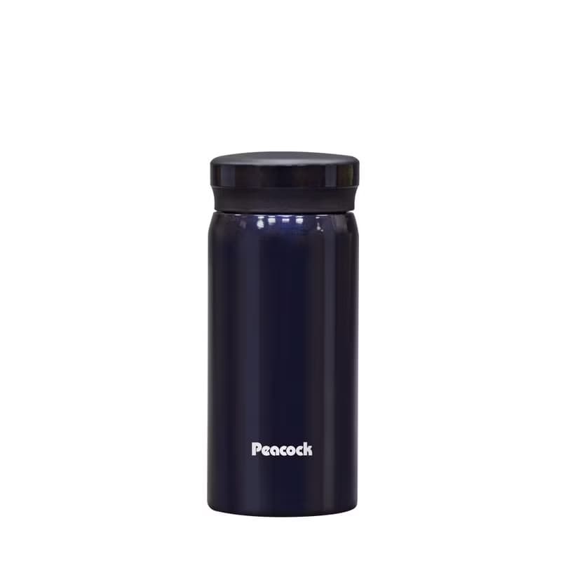 【孔雀Peacock】200ML超輕量不鏽鋼保冷保溫杯 小資族隨身-深藍