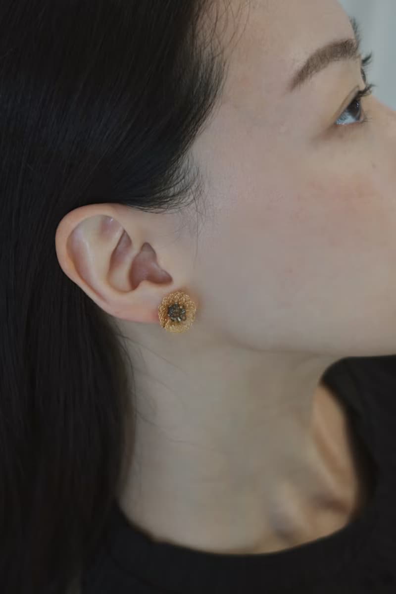 小金雪花耳環 夾式耳環 耳夾 925銀針 新娘耳環 婚禮 小耳環 上班