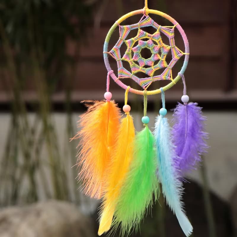 【限量】看見彩虹 Rainbow丨生日送禮 手工編織 捕夢網丨掛飾