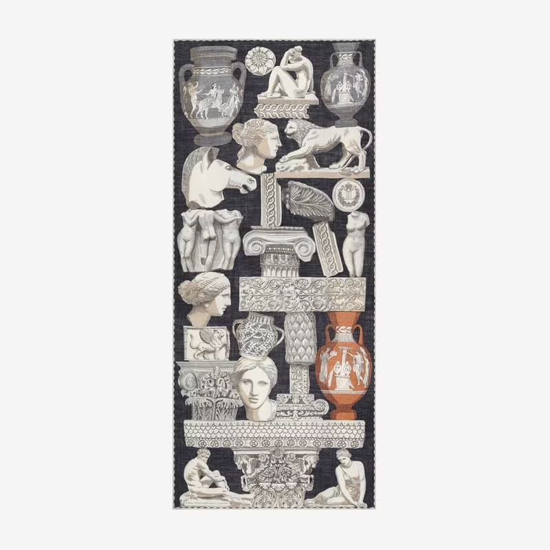 【INOUI EDITIONS】ARCHIVES 羊毛圍巾80 - 黑