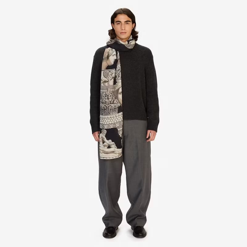 【INOUI EDITIONS】ARCHIVES 羊毛圍巾80 - 黑