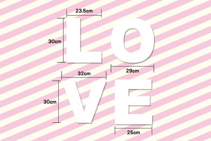 LOVE -文字拍照道具組 | 婚紗外景攝影 自助婚攝 閨蜜紀念 聯誼