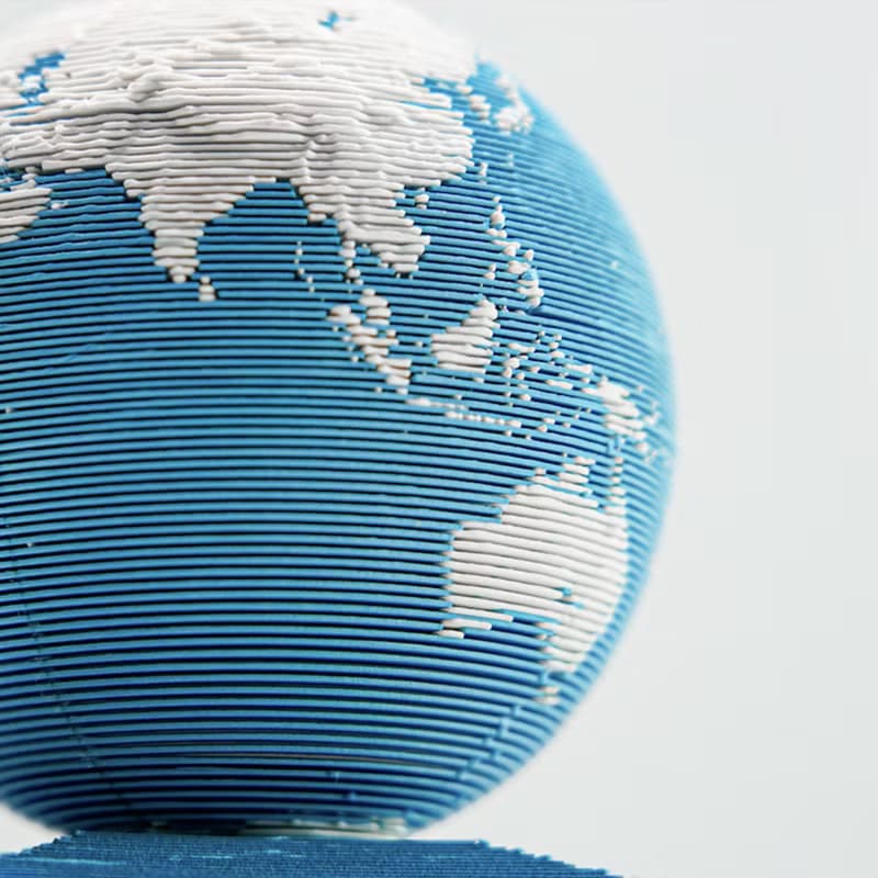 2025 3D 立體紙雕地球日曆【英文國際通用版】5色可選 - 順豐空運