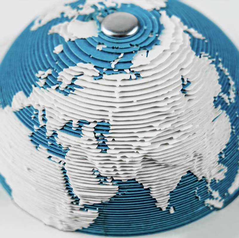 2025 3D 立體紙雕地球日曆【英文國際通用版】5色可選 - 順豐空運