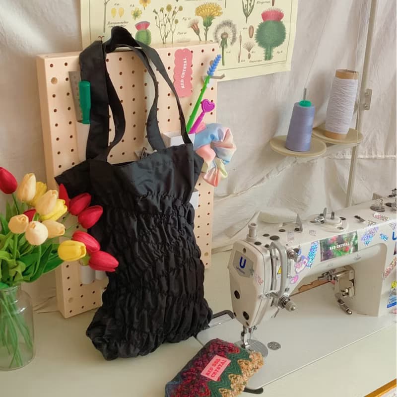 SHIRR SHIRR BAG black