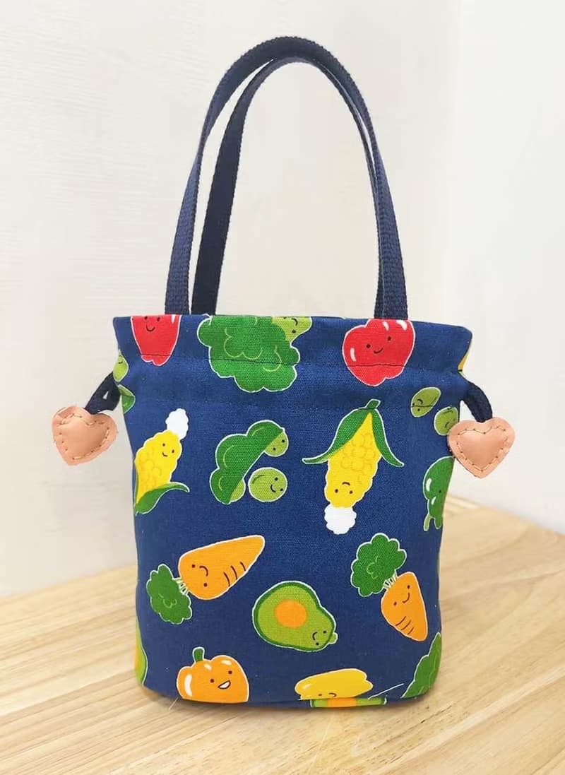 萬用束口袋/蔬菜/荷包蛋/小物收納