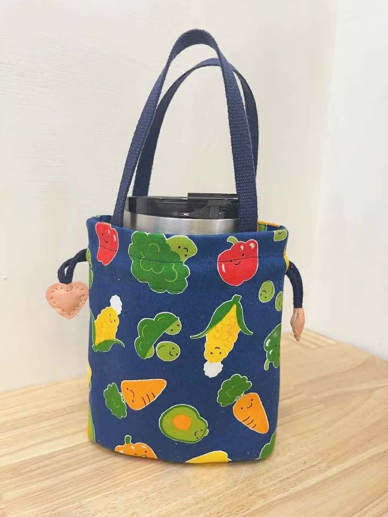 萬用束口袋/蔬菜/荷包蛋/小物收納