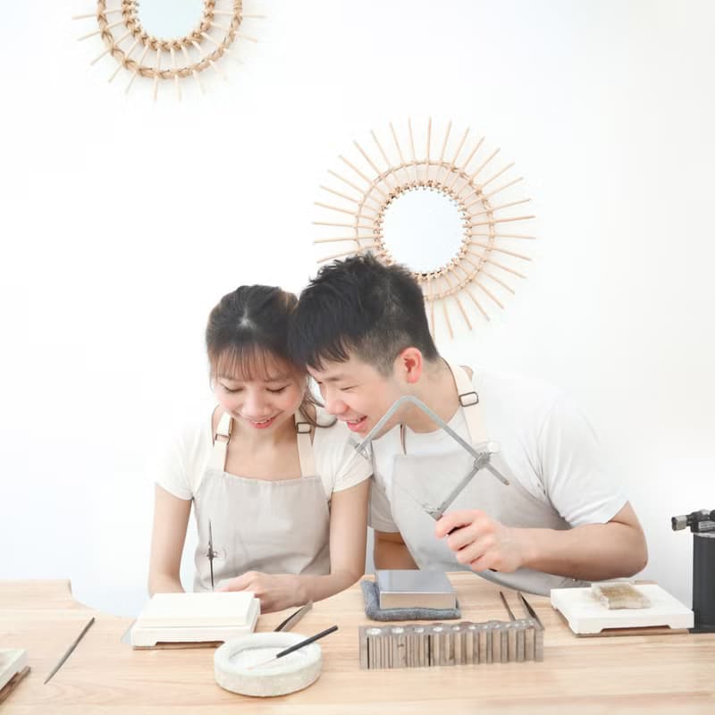 【體驗】不對稱月亮耳環 - 金工體驗工作坊