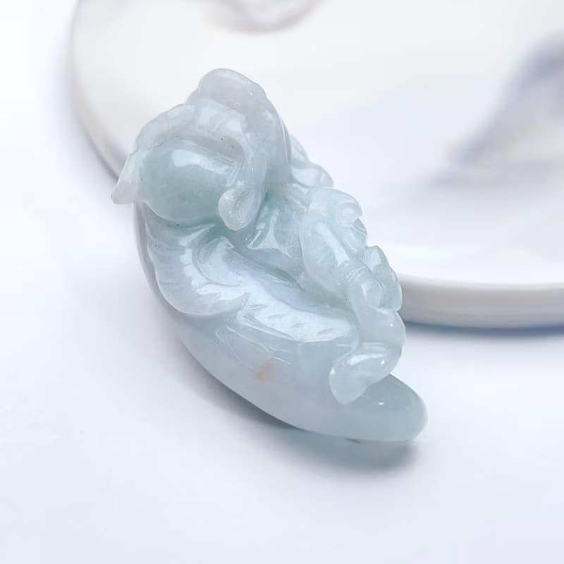 【招財神獸】冰糯翡翠貔貅吊飾 | 天然緬甸玉翡翠A貨