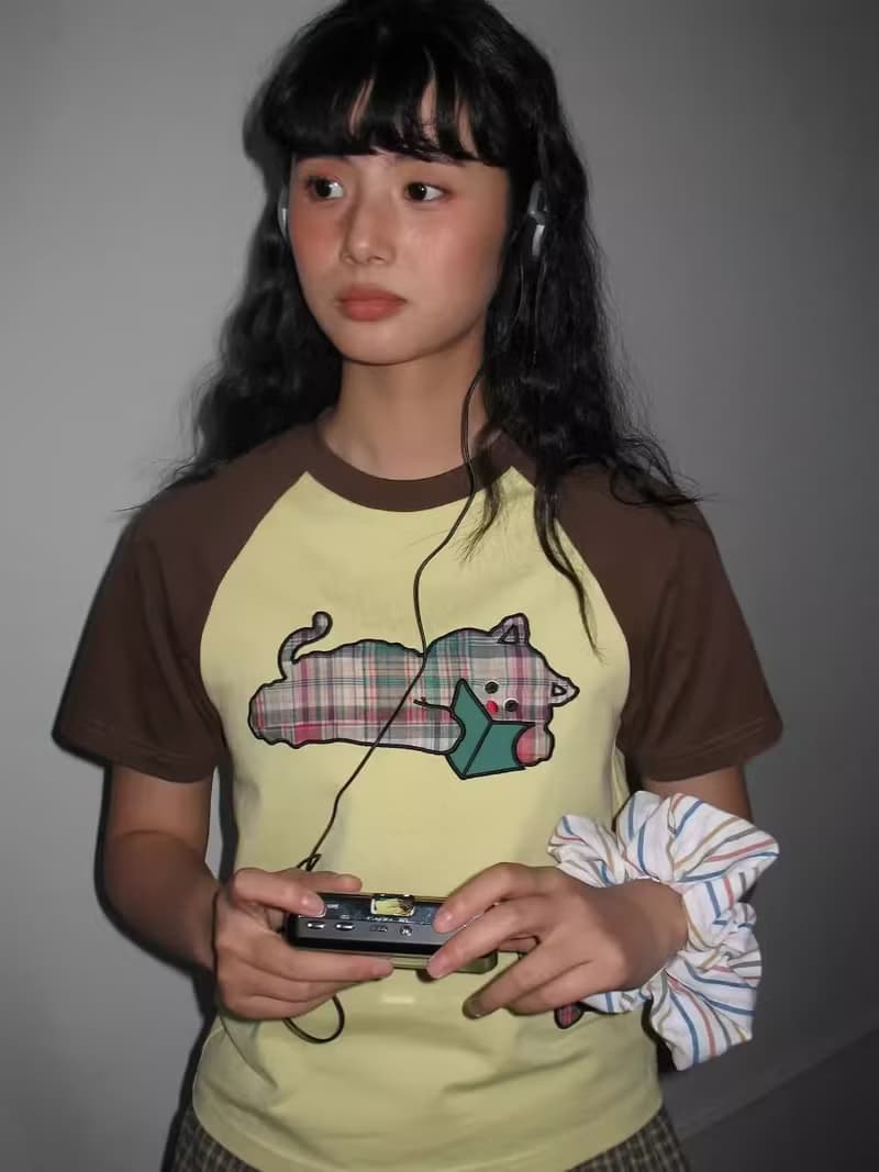 odd maker復古彩色趣味貼布繡T恤短袖