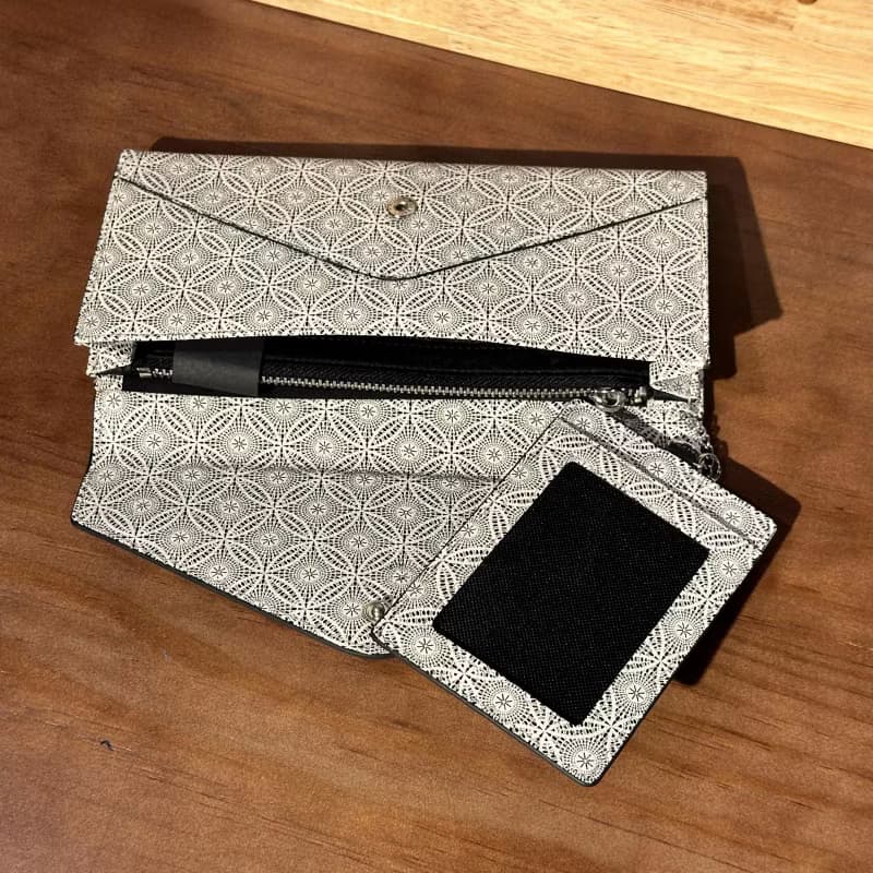 Tosca | Envelope CC Wallet 真皮卡套/長錢包/零錢-黑圈