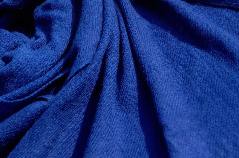 喀什米爾Cashmere/羊絨圍巾/純羊毛圍巾披巾/戒指絨披肩-藍色深海