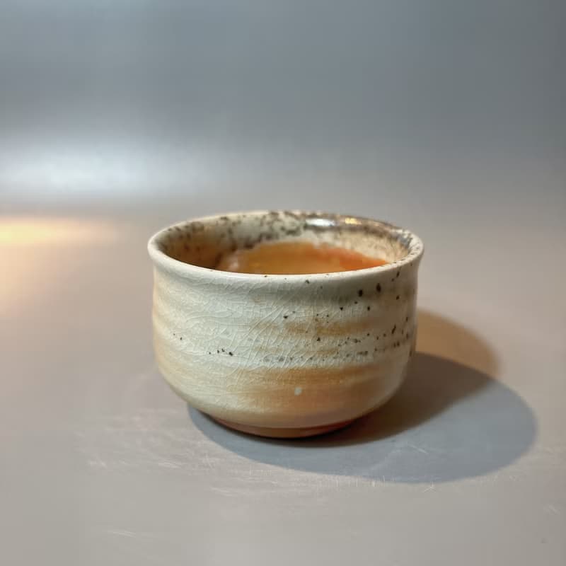 柴燒純瓷土主人杯 / 螺旋紋系列 / 小平凡手作