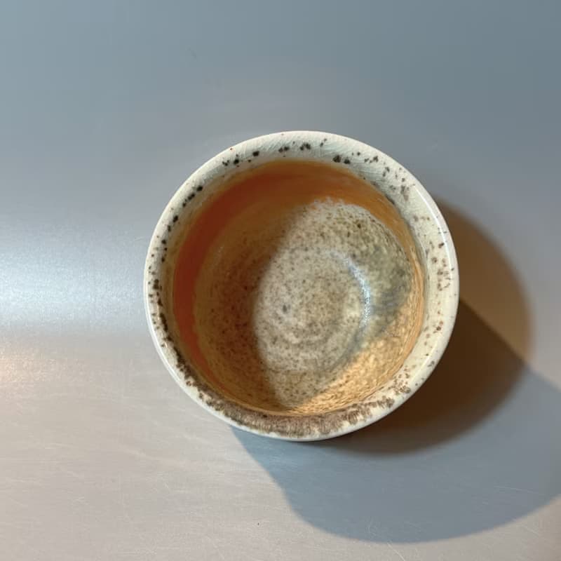 柴燒純瓷土主人杯 / 螺旋紋系列 / 小平凡手作