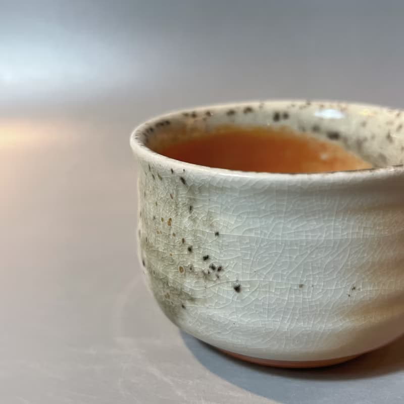 柴燒純瓷土主人杯 / 螺旋紋系列 / 小平凡手作