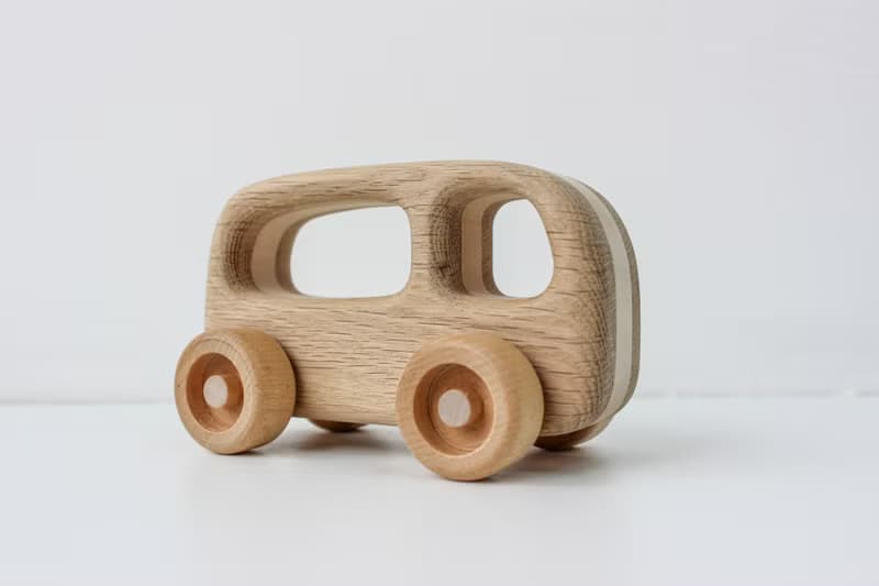 wood bus toy - wooden toys for 1 2 3 4 year old, montessori toys