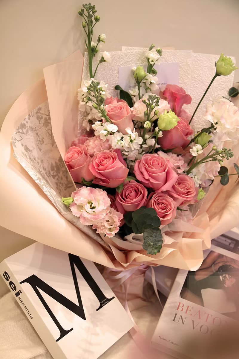 Love Story  奢華粉紅玫瑰花束 (大) 情人節送禮推薦