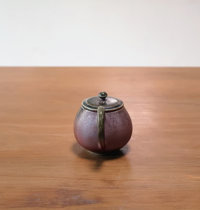 朱泥 柴燒陶手工小茶壺