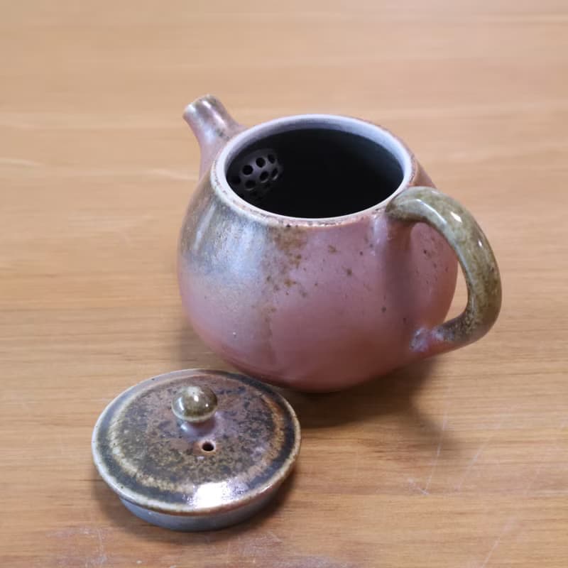 朱泥 柴燒陶手工小茶壺
