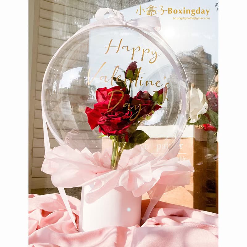 氣球花束禮盒(紅玫瑰花束)_母親節禮物/畢業禮物/生日/告白氣球