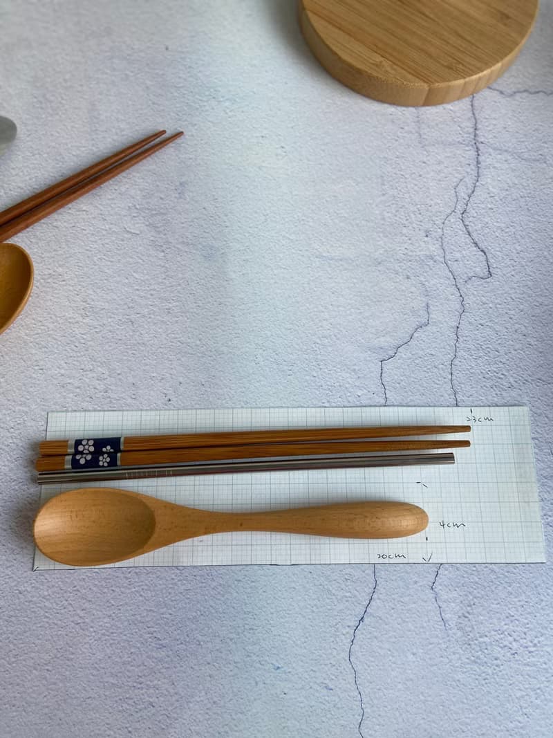 線條輕巧防水餐具袋 環保 好收納 易清洗