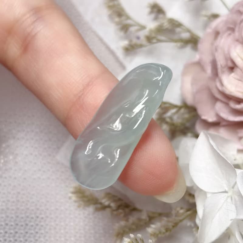 冰種翡翠巧雕如魚得水 | 天然緬甸A貨翡翠 | 送禮